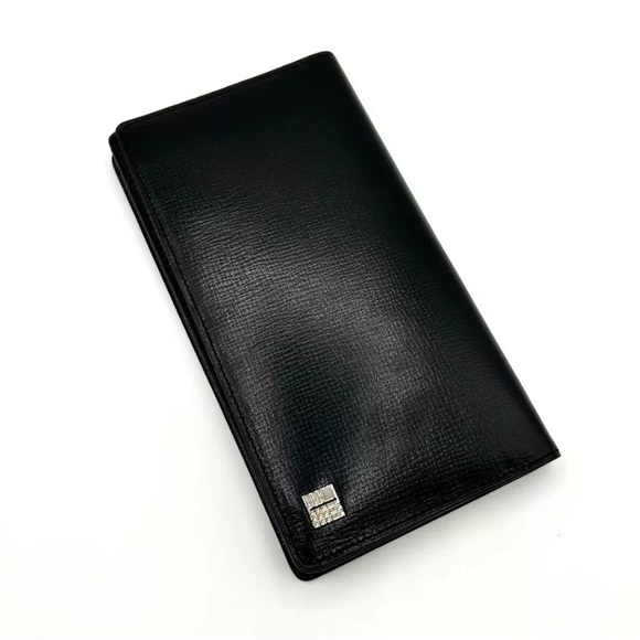 EUC [Burberry] Black Leather Luxury Bi-Fold Wallet w/ Box & Dust Bag! - Picture 7 of 16